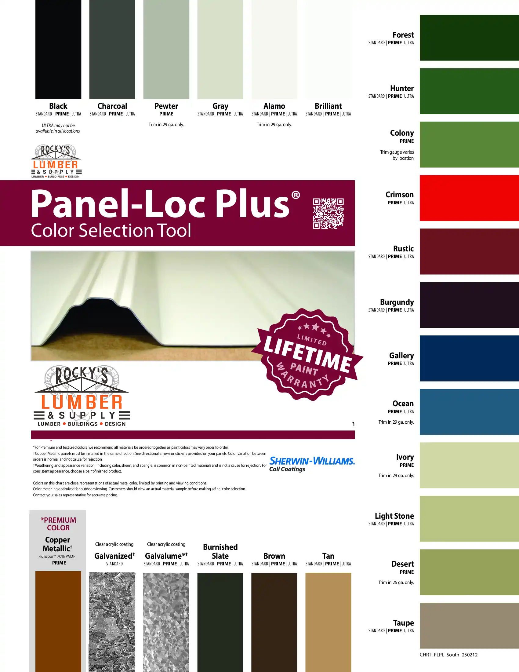 PanelLoc Color Chart 1